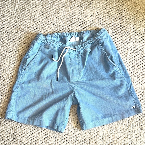 Quiksilver Sky Blue Corduroy Shorts - Picture 1 of 4
